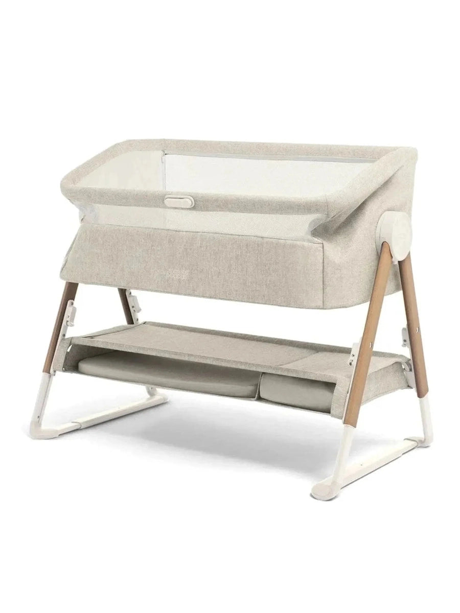Mamas & Papas Lua Bedside Crib – Fawn Beige | Adjustable Co-Sleeping Crib Mamas & Papas Mama's Joy