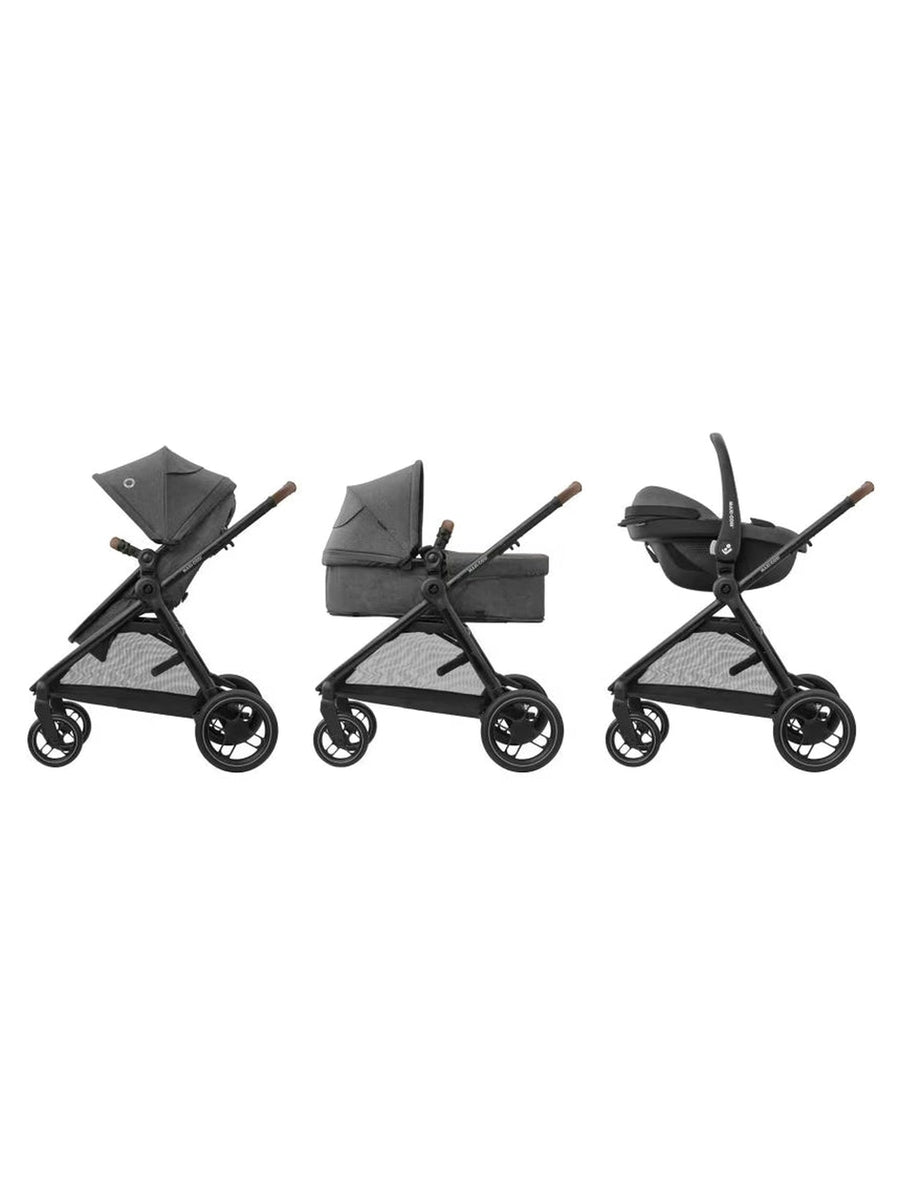 Maxi-Cosi Zelia S Trio 3-in-1 Baby Infant Travel System Foldable Pushchair Dark Grey Maxi-Cosi Mama's Joy