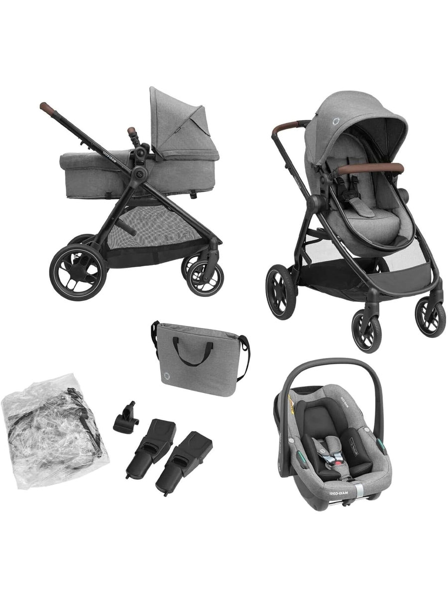 Maxi-Cosi Zelia S Trio 3-in-1 Baby Infant Travel System Foldable Pushchair Grey Maxi-Cosi Mama's Joy