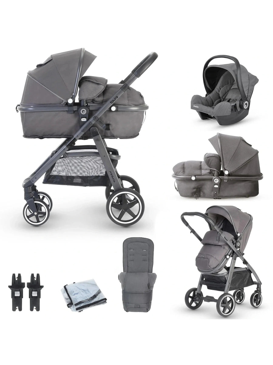 Miniuno Toura Special Edition Car Seat Travel System – Gunmetal Grey Miniuno Mama's Joy