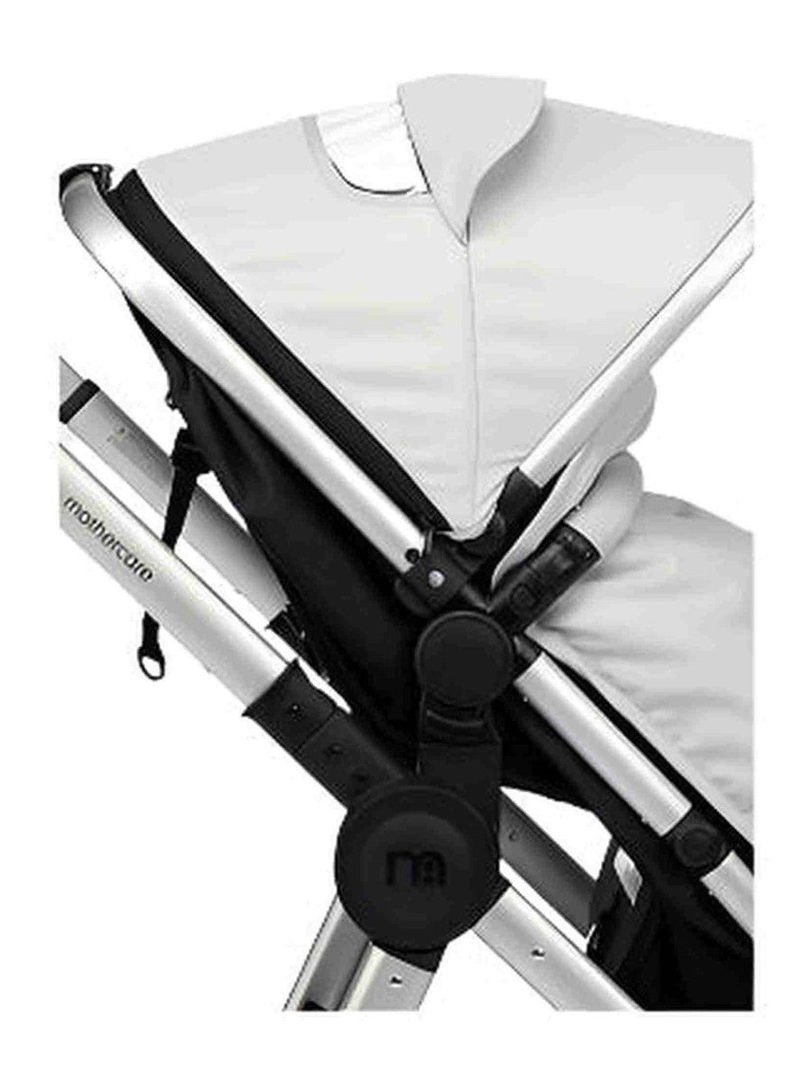 Mothercare 4-Wheel Journey Travel System - Silver/Brushed Chrome Mothercare Mama's Joy