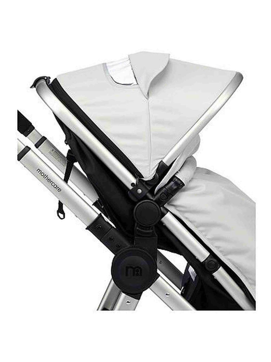 Mothercare 4-Wheel Journey Travel System - Silver/Brushed Chrome Mothercare Mama's Joy