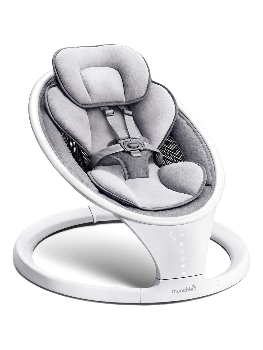 Munchkin Electric Baby Bouncer Swing Chair - Bluetooth Enabled Baby Chair White Munchkin Mama's Joy