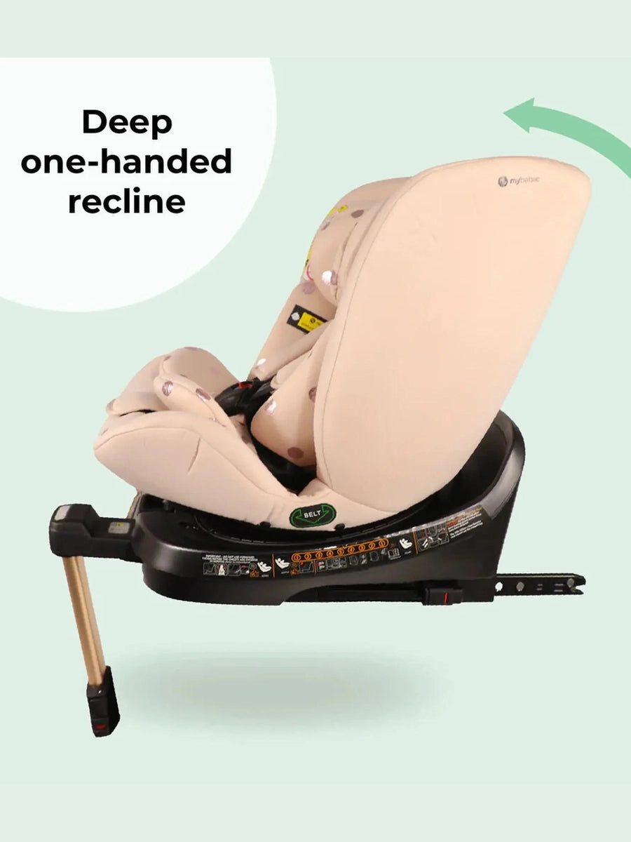 My Babiie Spin i-Size Car Seat - Pink Polka MBCSSPINSFPP My Babiie Mama's Joy