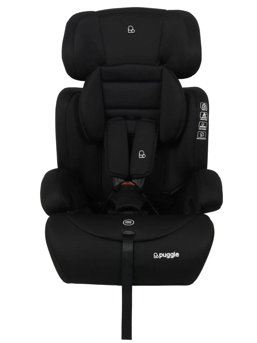 Puggle Maxi Gro Comfort Plus Group 1/2/3 Eco Car Seat - Storm Black Puggle Mama's Joy