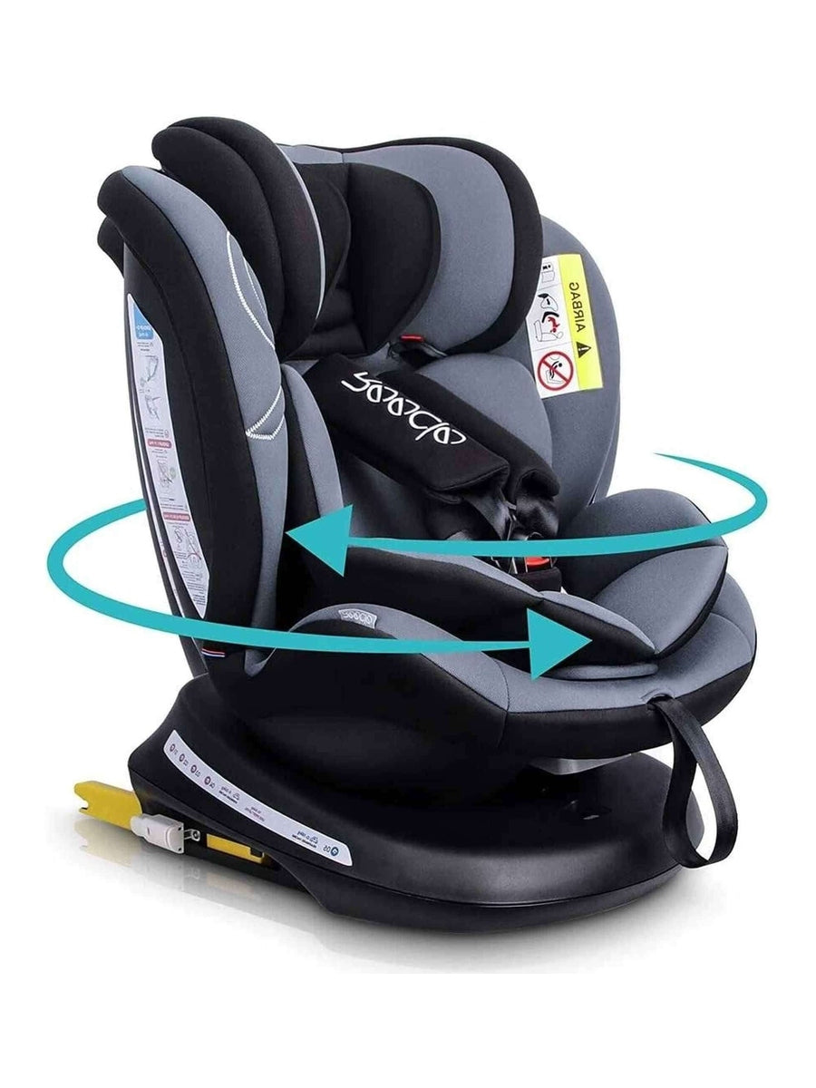 Reecle 360 Swivel ISOFIX Car Seat for Group 0+1/2/3 Black – Mama's Joy - Main Image