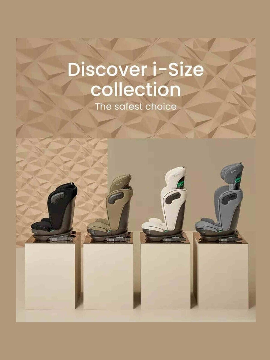 Silver Cross Discover i-Size with ISOFIX Child Baby Car Seat Booster - Almond Silver Cross Mama's Joy