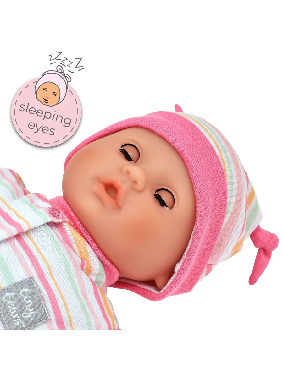 Tiny Tears Baby – 38cm Soft Bodied Doll with 16 Baby Sounds John Adams Mama's Joy