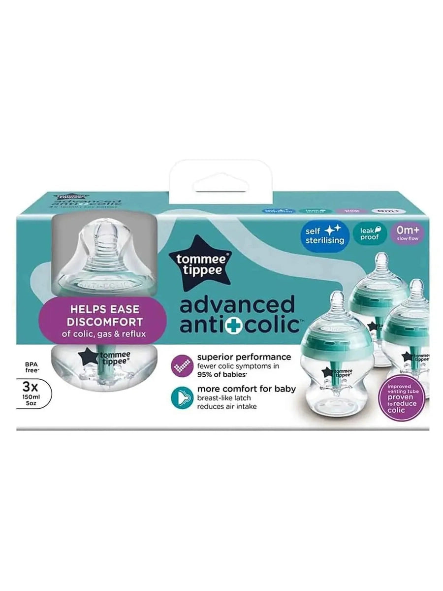 Tommee Tippee Advanced Anti-Colic Baby Bottles 150ml – 3 Pack Tommee Tippee Mama's Joy