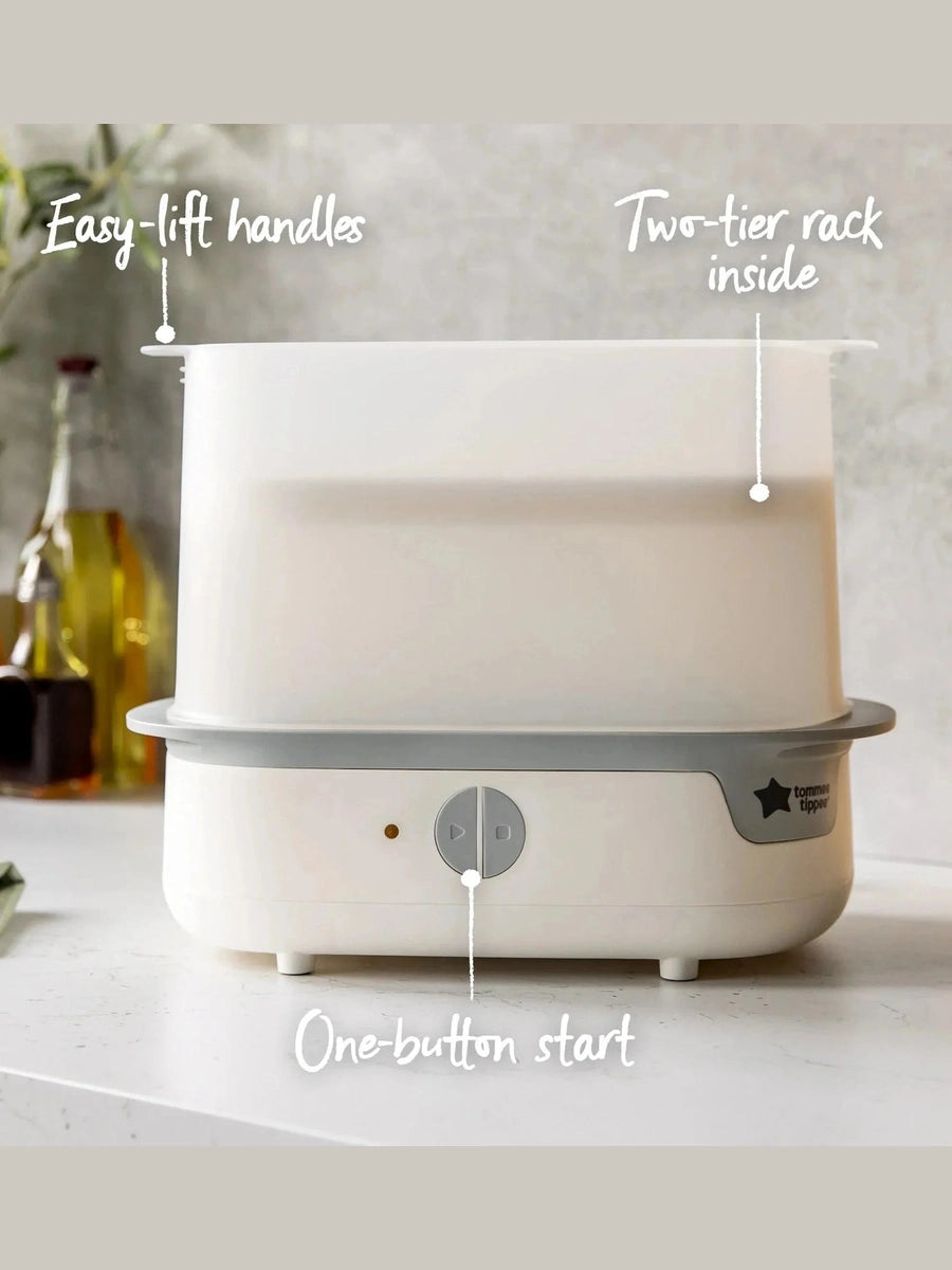 Tommee Tippee White Supersteam Electric Steam Steriliser - White Tommee Tippee Mama's Joy
