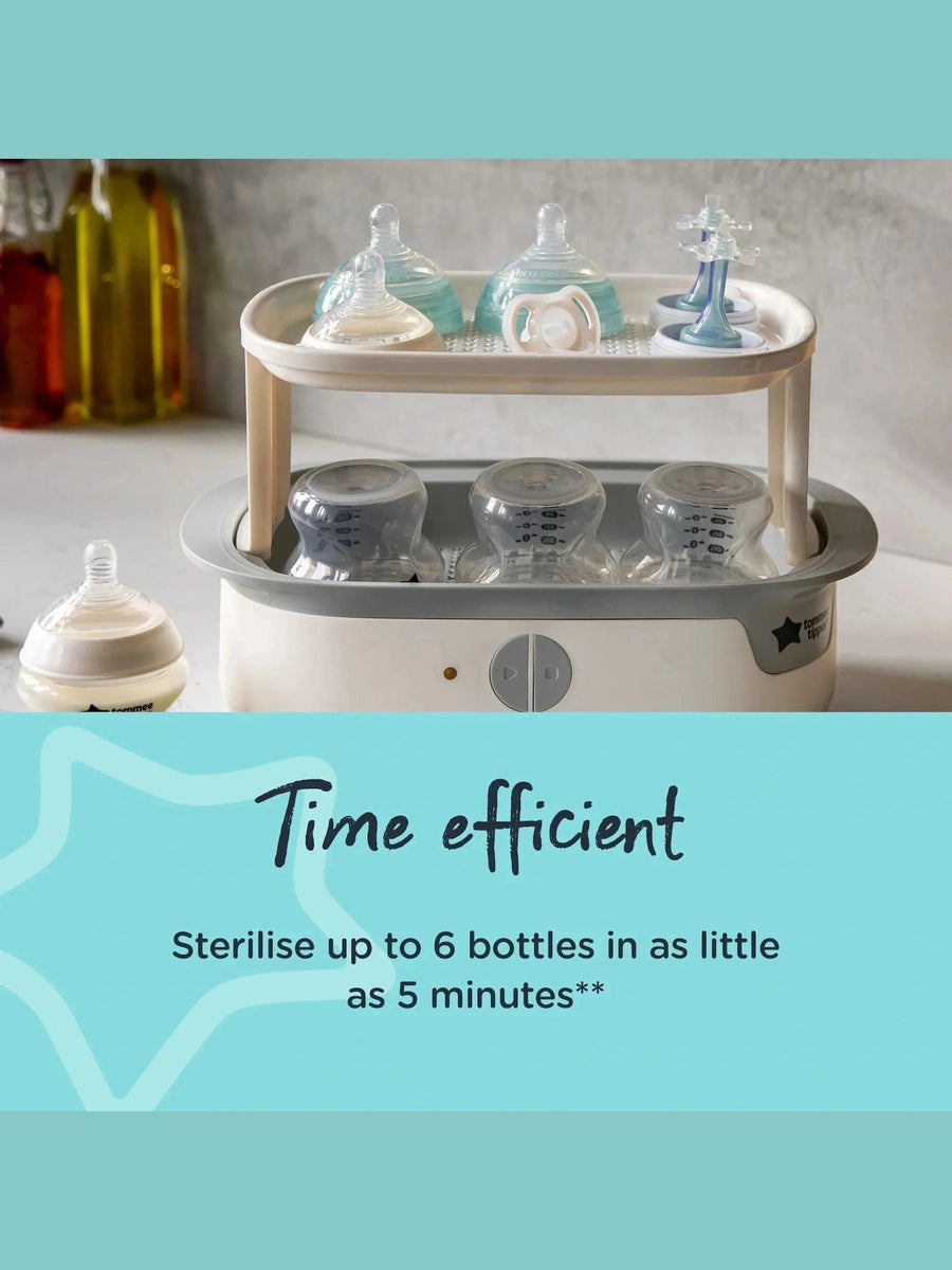 Tommee Tippee White Supersteam Electric Steam Steriliser - White Tommee Tippee Mama's Joy