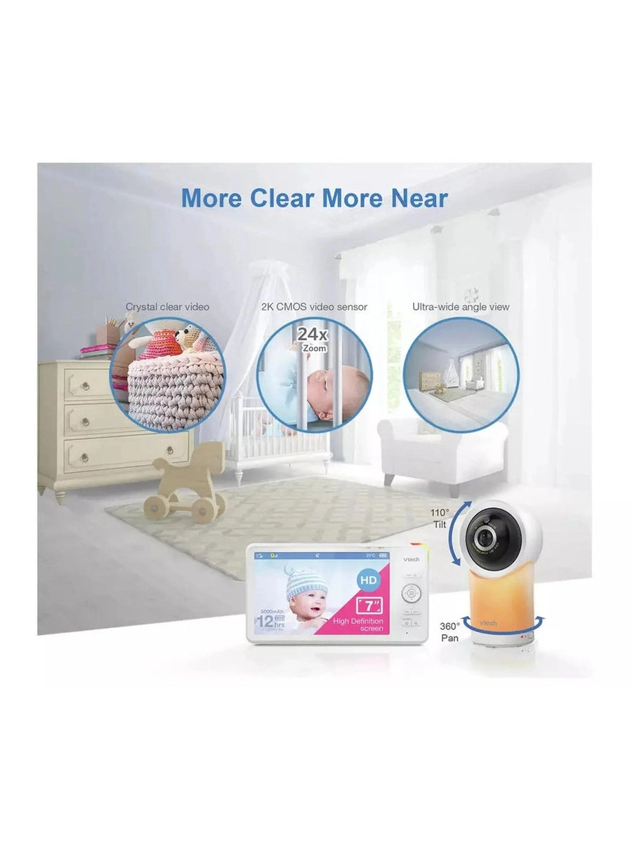 VTech RM7766HD Smart Pan & Tilt Baby Monitor – 7 Inch Display VTech Mama's Joy