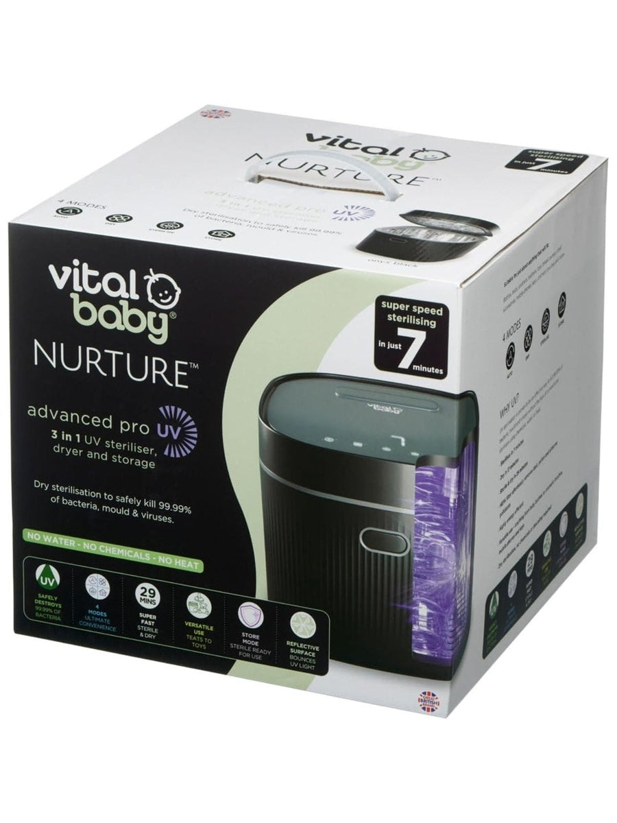 Vital Baby Advanced Pro UV Steriliser & Dryer – 5-Minute UV Sterilisation, HEPA Filter, No Water or Heat Vital Baby Mama's Joy