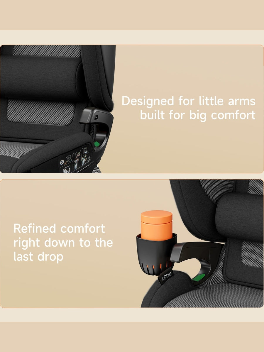 Welldon Cocoon Travel 2 High Back Booster Car Seat – Ebony