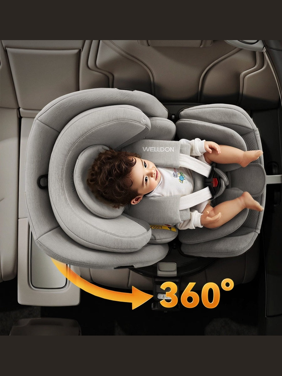 Welldon Smart Rotate 2 Pro+ Recliner Car Seat – Moonstone Grey Welldon Mama's Joy