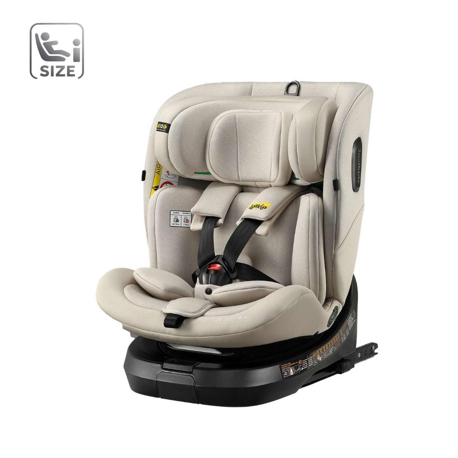 JoviKids Ranger TT 360 Spin ISOFIX Car Seat R129 i-Size Birth to 12 Years Milkstone