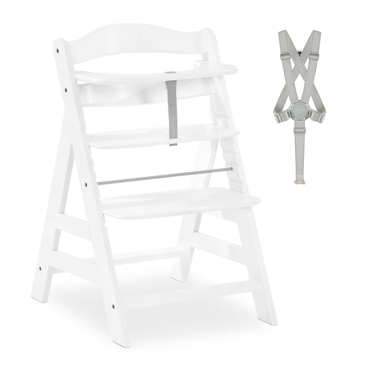 Hauck Alpha+ Premium High Chair Bundle - Beech White