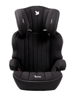 Apramo Ostara Fix High Back Booster Car Seat, Group 2/3 3–12 Years – Black Platinum Apramo Mama's Joy