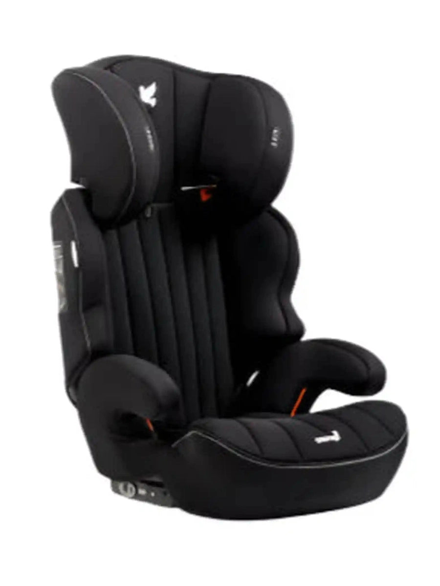 Apramo Ostara Fix High Back Booster Car Seat, Group 2/3 3–12 Years – Black Platinum Apramo Mama's Joy