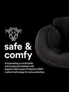 Apramo Ostara Fix High Back Booster Car Seat, Group 2/3 3–12 Years – Black Platinum Apramo Mama's Joy