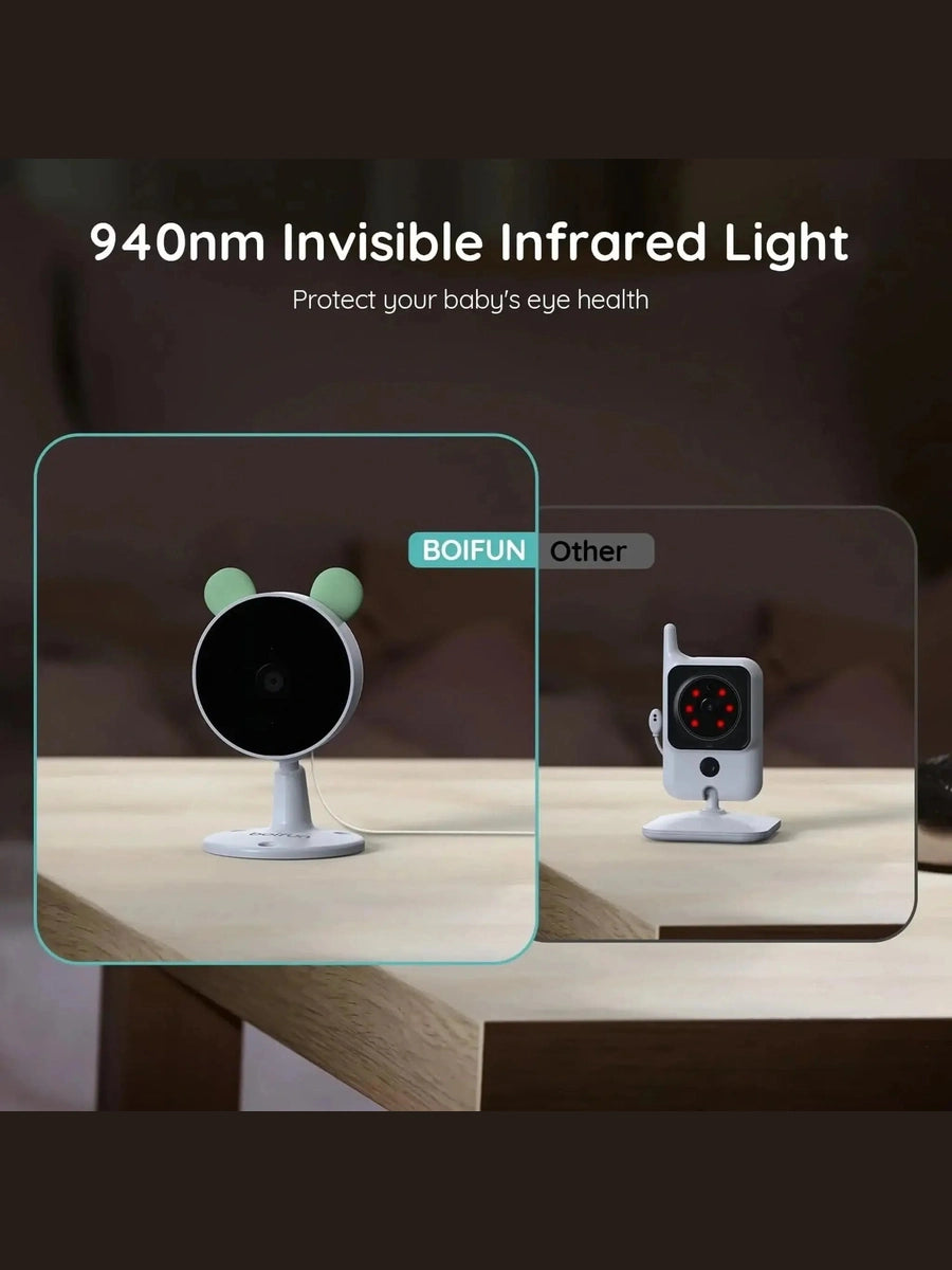 BOIFUN 7SM Smart Baby Monitor | 1080P HD, 2-Way Audio, Auto Screen Switch, App & Monitor Control Biofun Mama's Joy