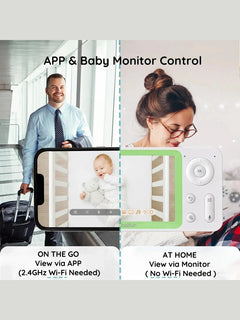 BOIFUN 7SM Smart Baby Monitor | 1080P HD, 2-Way Audio, Auto Screen Switch, App & Monitor Control Biofun Mama's Joy
