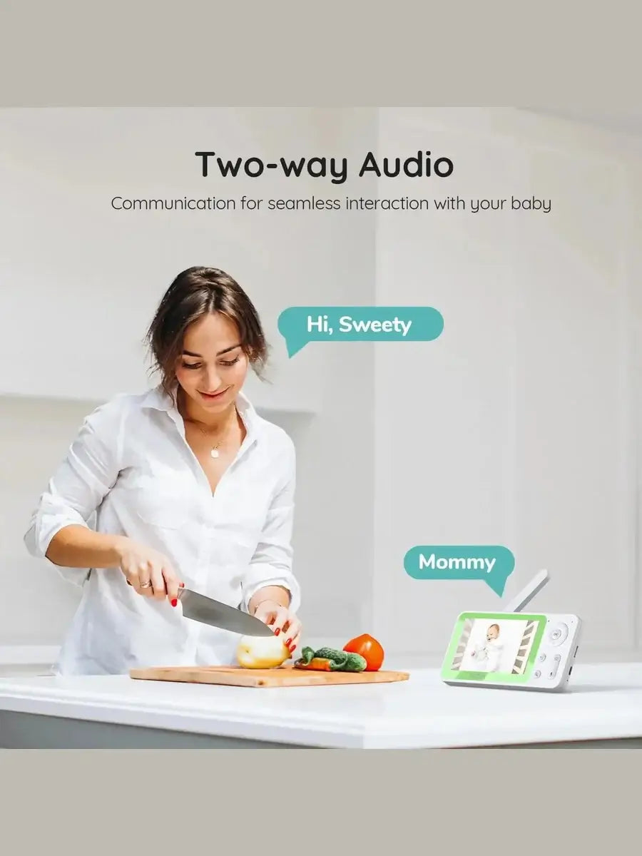 BOIFUN 7SM Smart Baby Monitor | 1080P HD, 2-Way Audio, Auto Screen Switch, App & Monitor ControlMama's Joy
