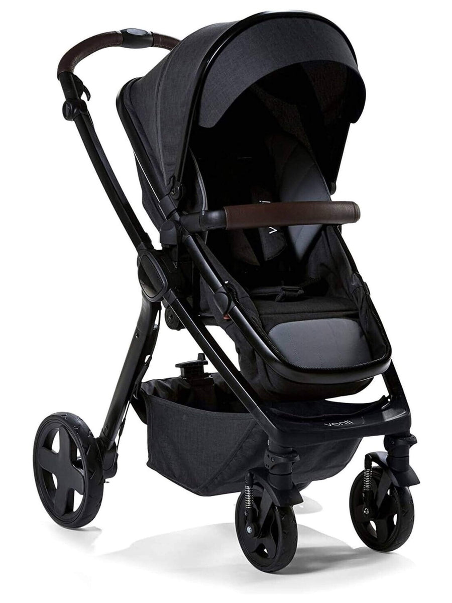 Baby Elegance Venti 2 in 1 Pushchair Stroller Carrycot Travel System- Black Baby Elegance Mama's Joy