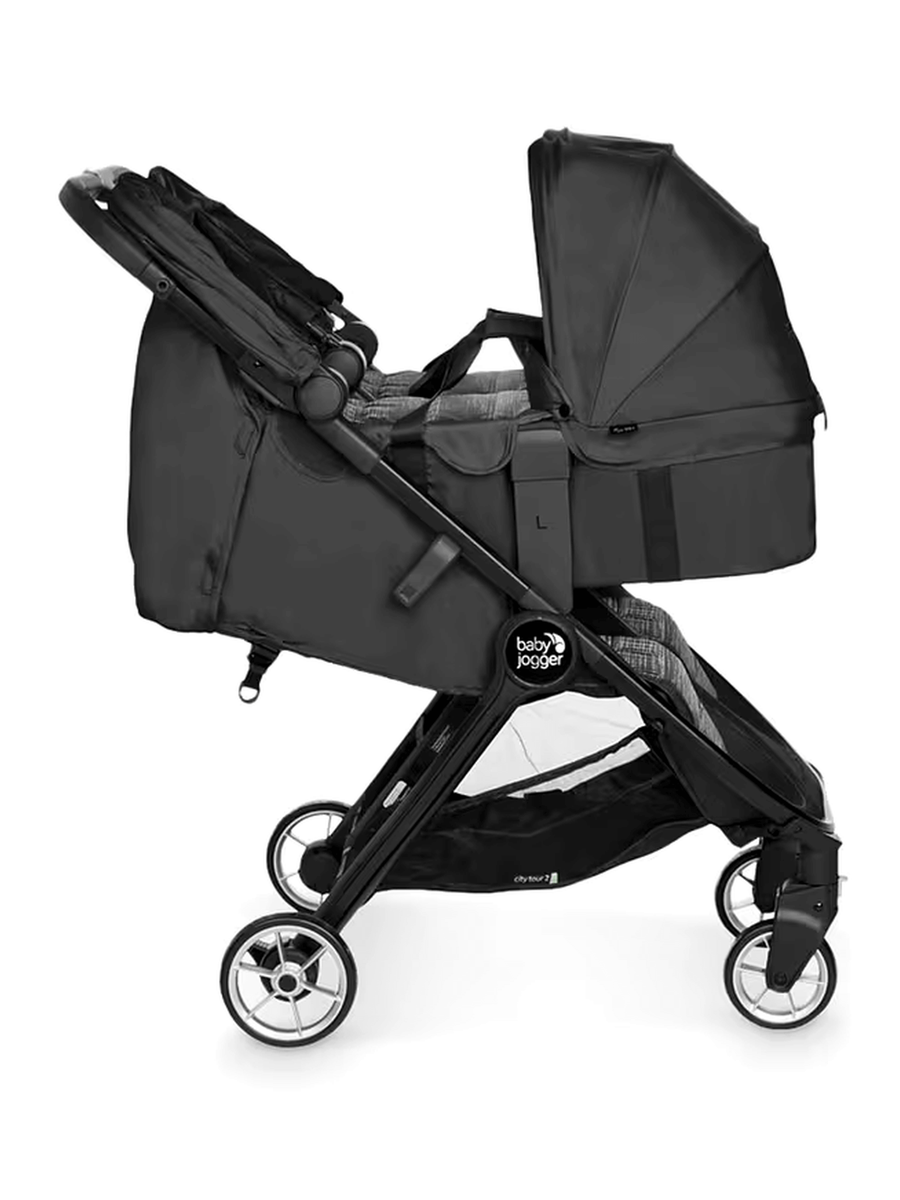 Baby Jogger City Tour 2 Double Carrycot - Pitch Black Baby Jogger Mama's Joy