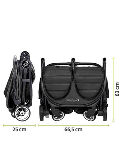 Baby Jogger City Tour 2 Double Pushchair – Pitch Black Baby Jogger Mama's Joy