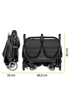 Baby Jogger City Tour 2 Double Pushchair – Pitch Black Baby Jogger Mama's Joy