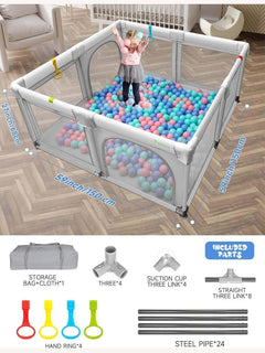 Baby Playpen for Babies and Toddlers Safety Playard with Anti-Collision Foam Einesin Mama's Joy