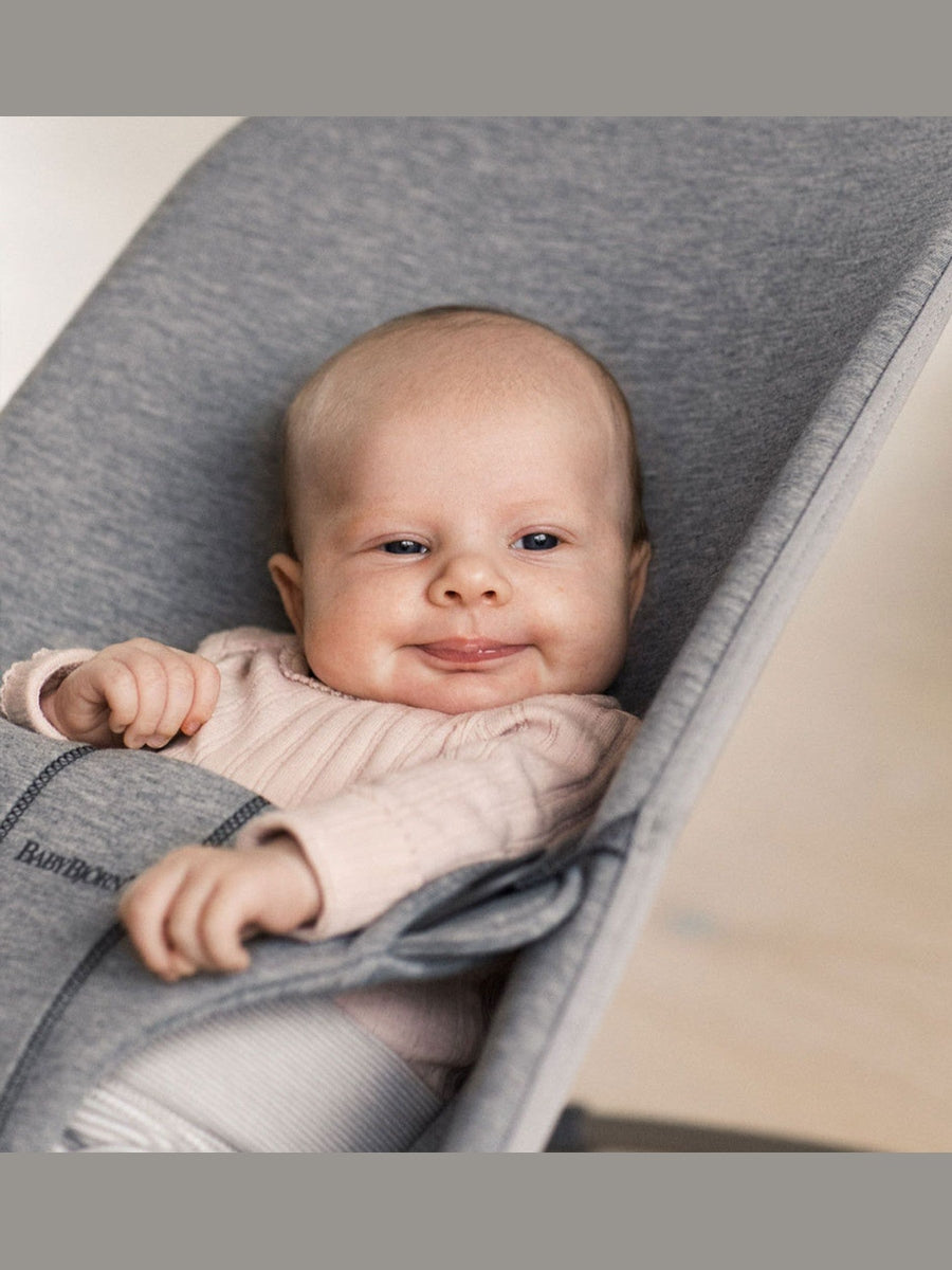 BabyBjorn Bouncer Bliss – 3D Jersey Light Grey | Ergonomic Baby Bouncer & Chair BabyBjorn Mama's Joy