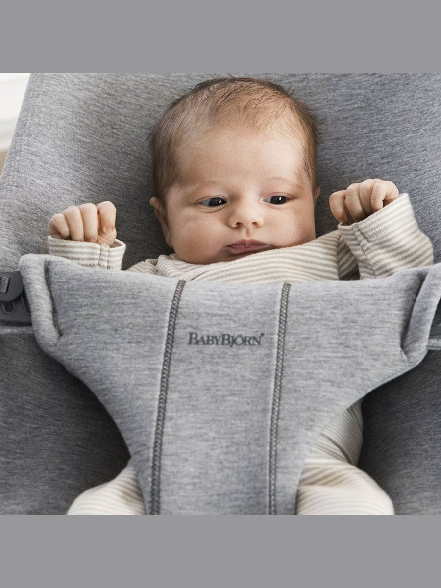 BabyBjorn Bouncer Bliss – 3D Jersey Light Grey | Ergonomic Baby Bouncer & Chair BabyBjorn Mama's Joy