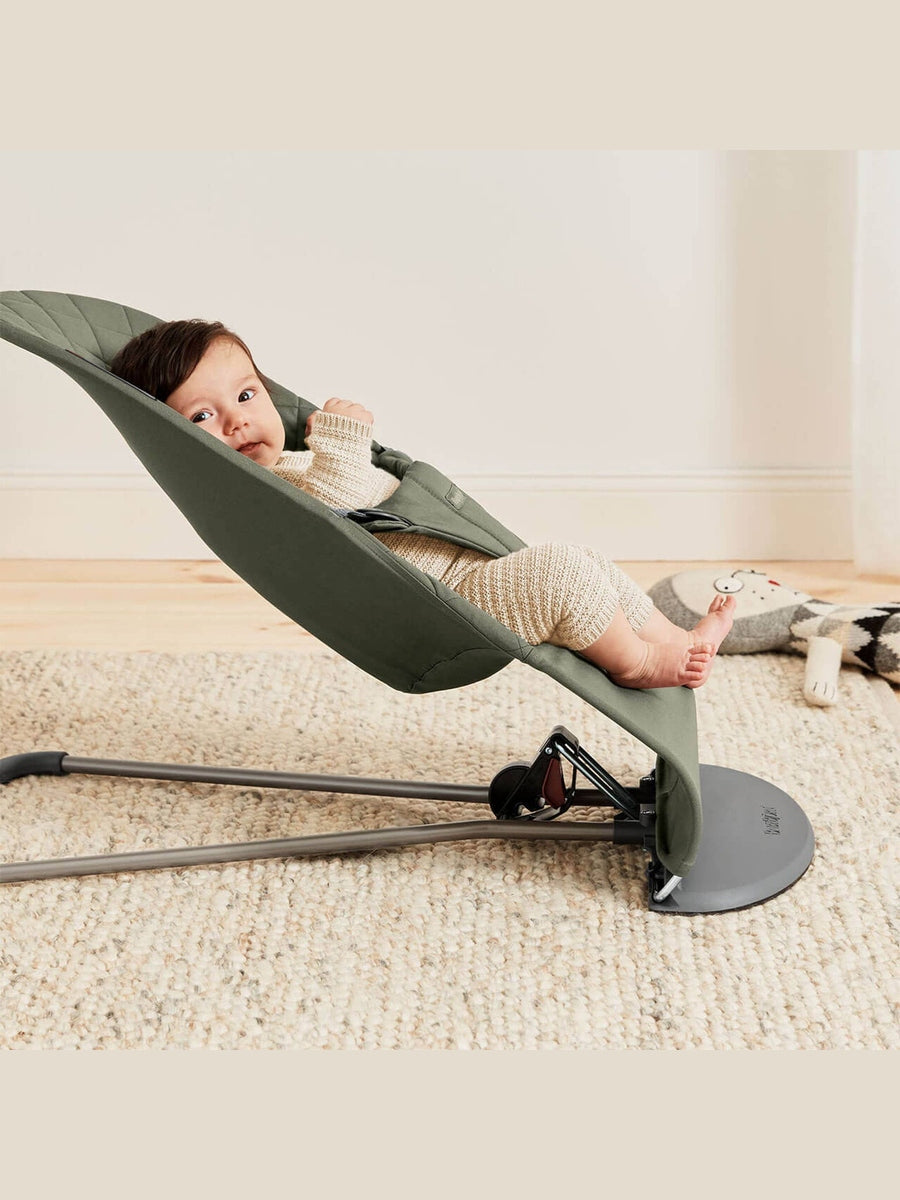 BabyBjorn Bouncer Bliss – Woven, Classic Quilting, Dark Green BabyBjorn Mama's Joy