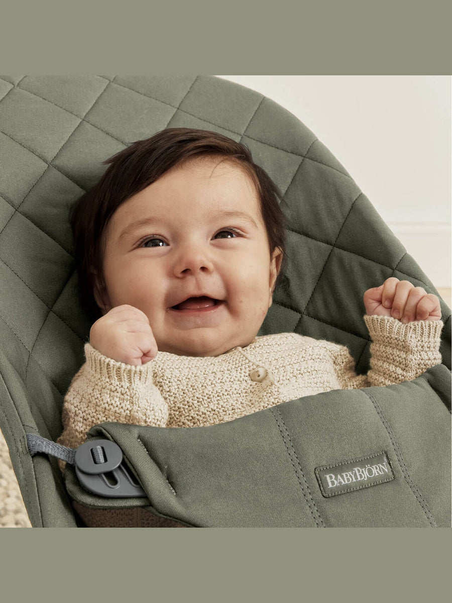 BabyBjorn Bouncer Bliss – Woven, Classic Quilting, Dark Green BabyBjorn Mama's Joy