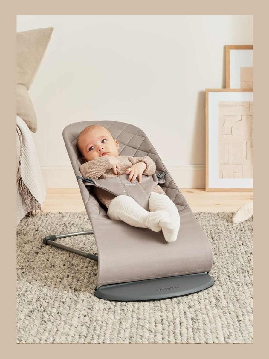 BabyBjorn Bouncer Bliss – Woven, Classic Quilting, Sand Grey BabyBjorn Mama's Joy