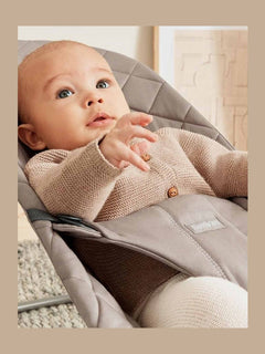 BabyBjorn Bouncer Bliss – Woven, Classic Quilting, Sand Grey BabyBjorn Mama's Joy