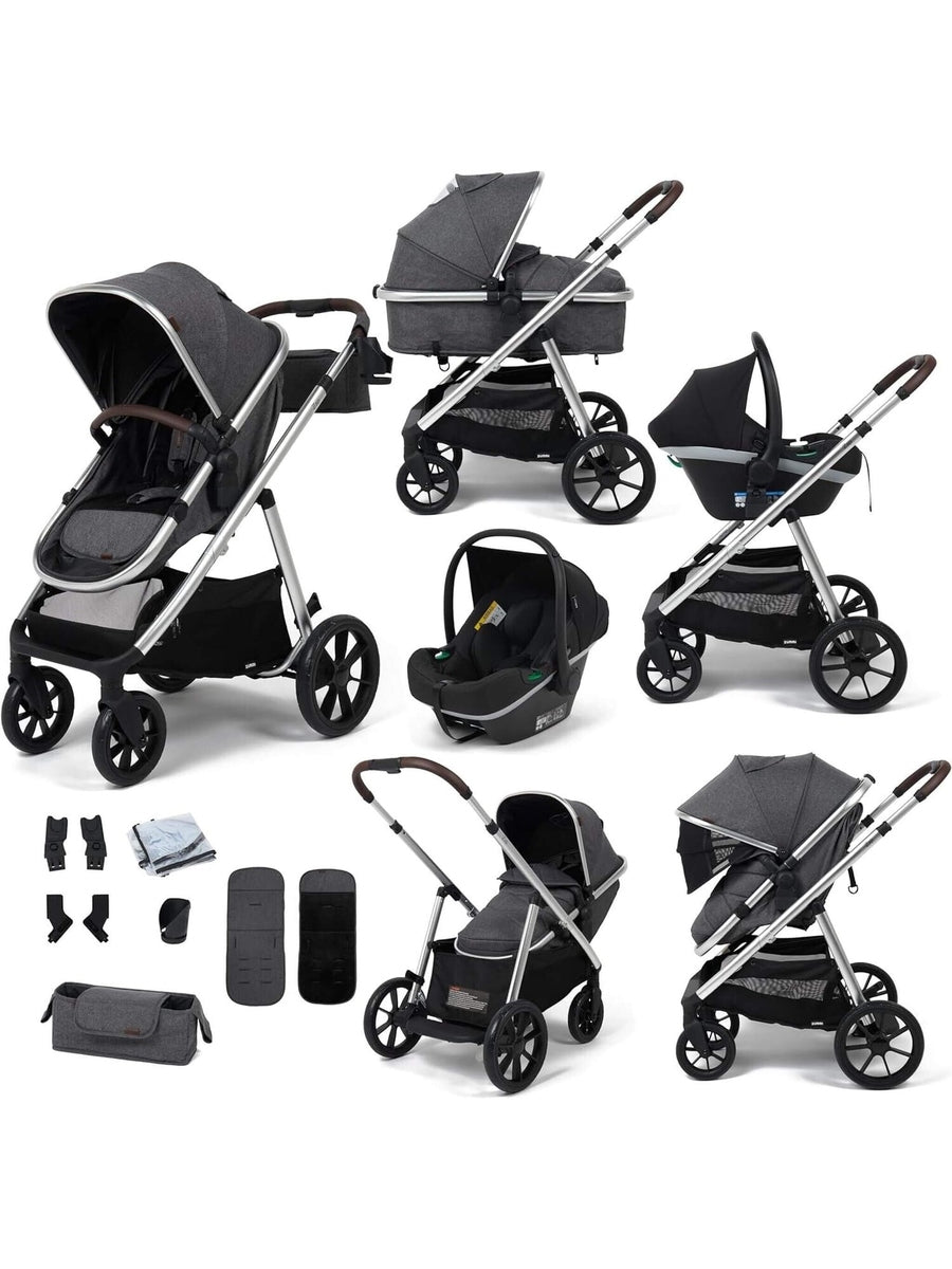 Babylo Zap Travel System Ride-on Board with i-Size Infant Carrier, Silver/Grey BabyLo Mama's Joy