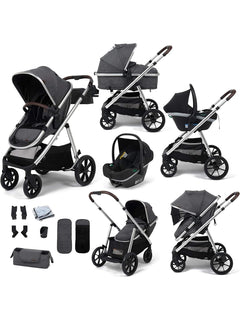 Babylo Zap Travel System Ride-on Board with i-Size Infant Carrier, Silver/Grey BabyLo Mama's Joy