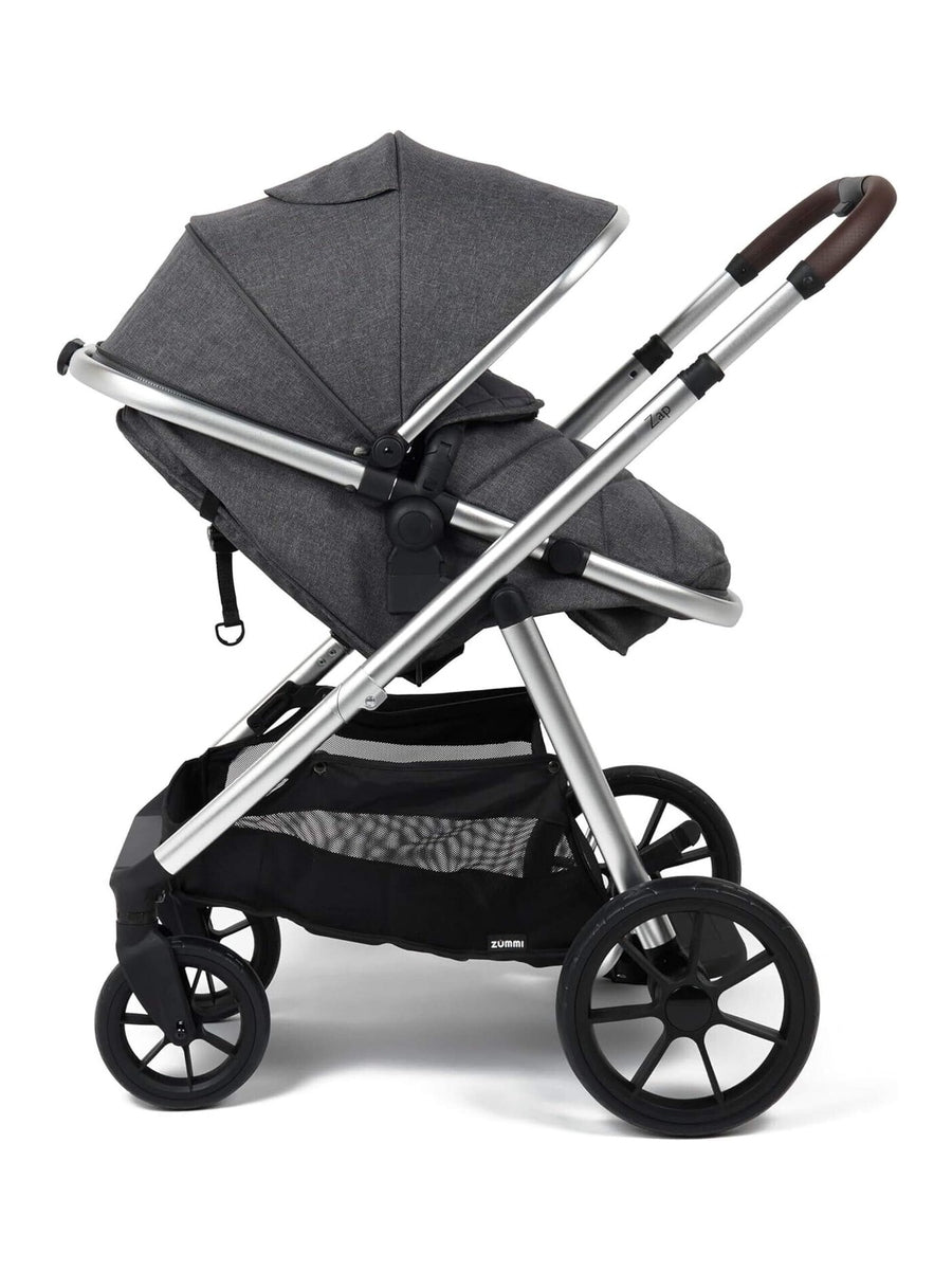 Babylo Zap Travel System Ride-on Board with i-Size Infant Carrier, Silver/Grey BabyLo Mama's Joy