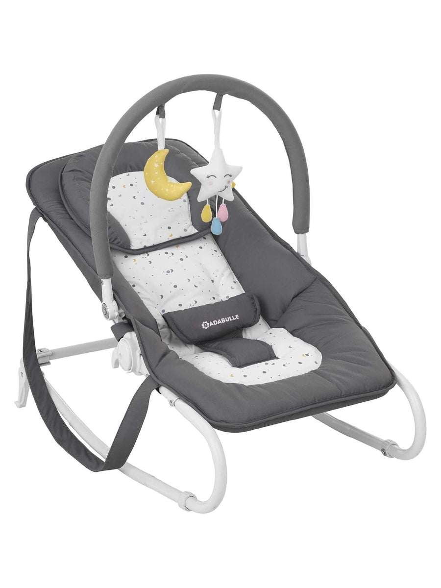 Badabulle Easy Bouncer – 5-Position Recline, Rocker Mode & Toy Bar | Newborn to 9kg Badabulle Mama's Joy