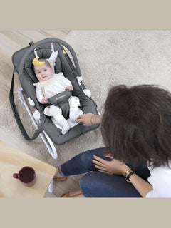 Badabulle Easy Bouncer – 5-Position Recline, Rocker Mode & Toy Bar | Newborn to 9kg Badabulle Mama's Joy