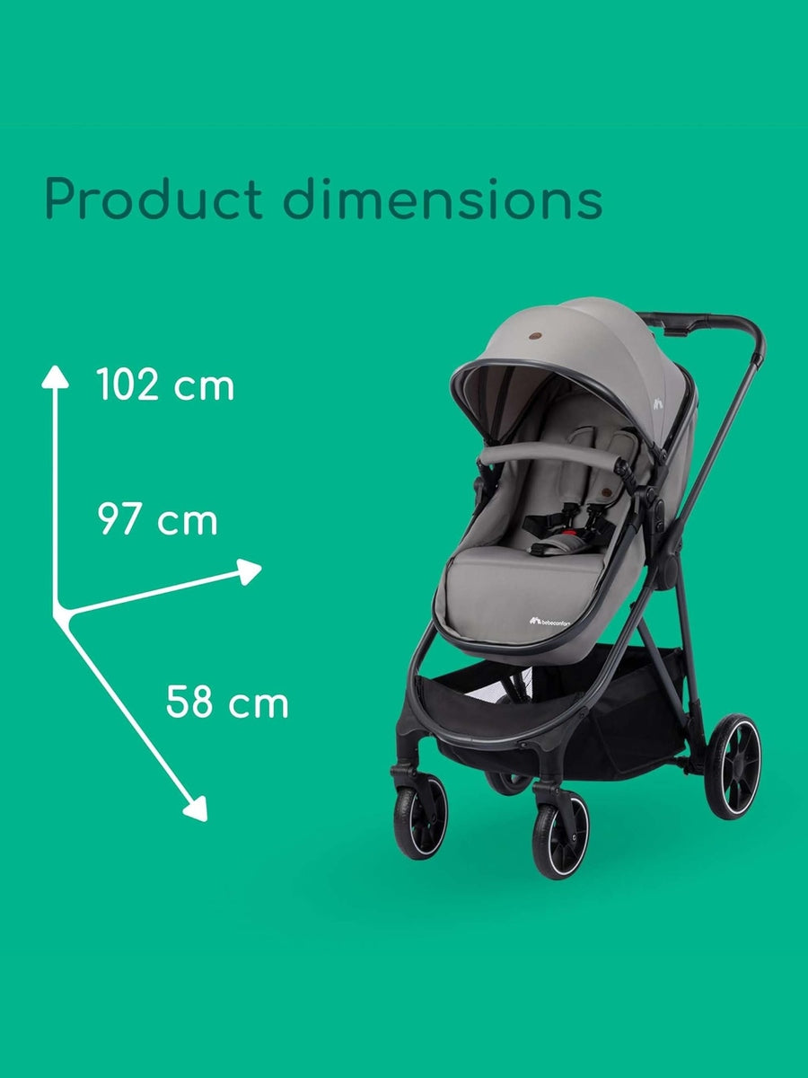 Bebeconfort Breeze Trio 3-in-1 Baby Stroller Travel System – Mineral Grey 0–4 Years Bebeconfort Mama's Joy