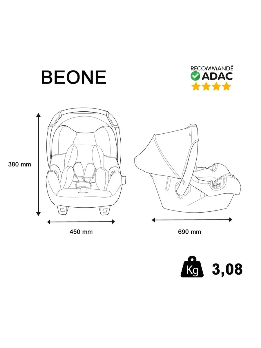 Bebeconfort Plus Group 0+ Infant Carrier Car Seat Black Bebeconfort Mama's Joy