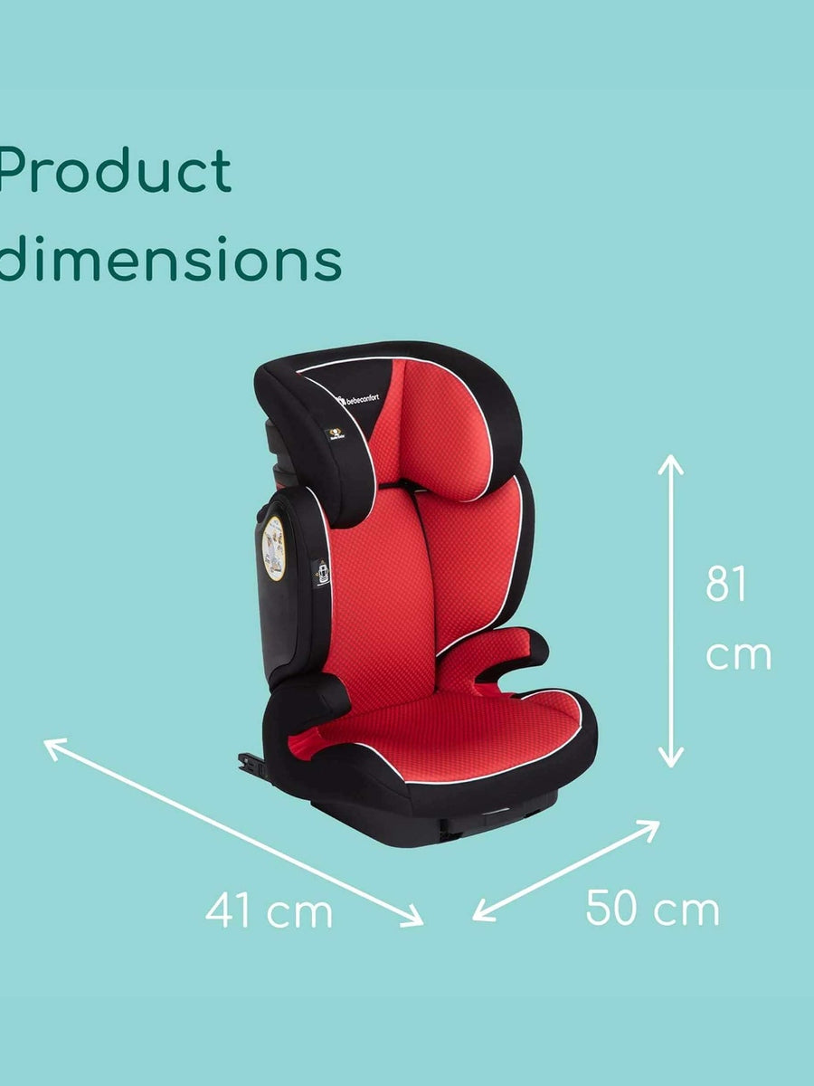 Bebeconfort Road Fix Child Group 2/3 ISOFIX Car Seat, ISOFIX Booster Sea, Pixel Red Bebeconfort Mama's Joy