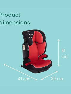 Bebeconfort Road Fix Child Group 2/3 ISOFIX Car Seat, ISOFIX Booster Sea, Pixel Red Bebeconfort Mama's Joy