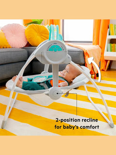Bright Starts Whimsical Wild Compact Portable Automatic Baby Swing Bright Stars Mama's Joy