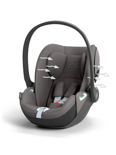 CYBEX Cloud T i-Size Rotating Baby Car Seat – Mirage Grey Cybex Mama's Joy