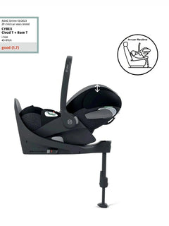 CYBEX Cloud T i-Size Rotating Baby Car Seat - Sepia Black Cybex Mama's Joy